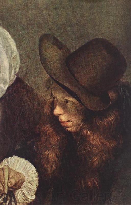 TERBORCH, Gerard The Glass of Lemonade (detail) t Norge oil painting art